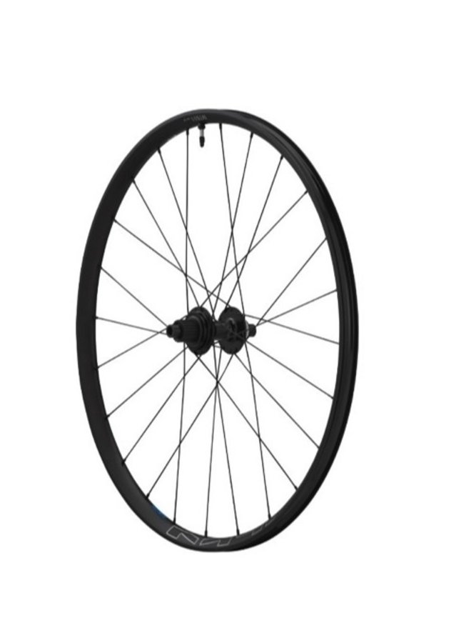 SHIMANO WHEEL, WH-MT601-B-27.5, REAR, RIM 27.5, 24H, FOR 12-S, R:12MM E-THRU, TUBELESS, OLD:148MM, BLACK, W/TUBELESS TAPE, FOR CL DISC