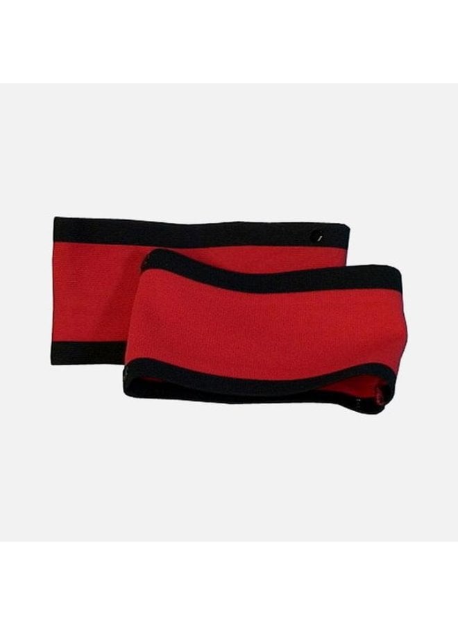 CCM REFEREE RED SNAP ON ARMBAND SOLD AS PAIR LRG