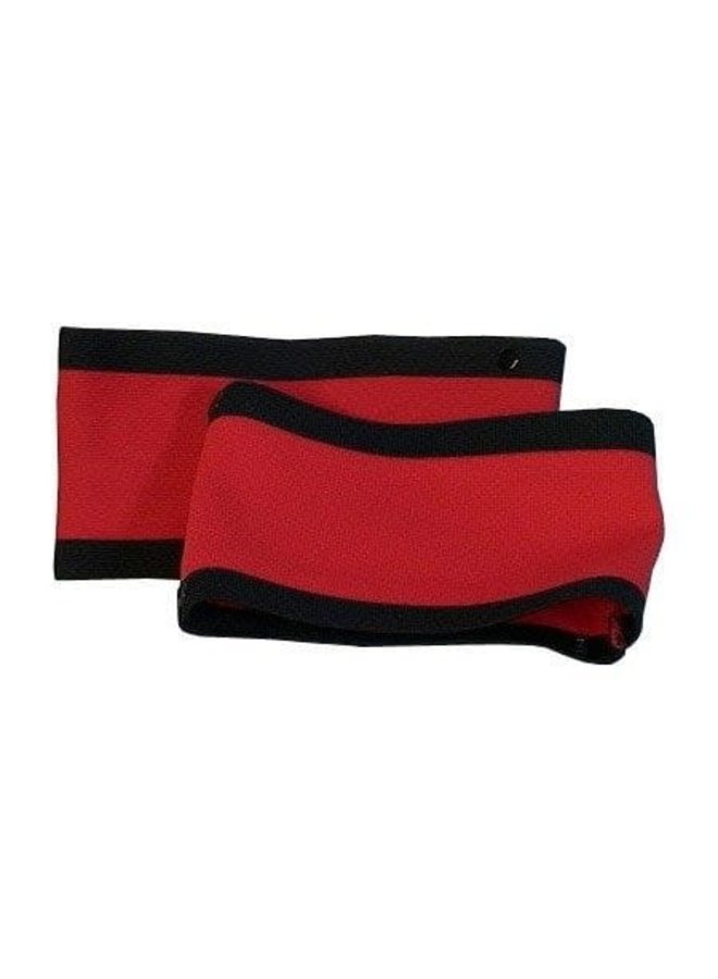 CCM REFEREE RED SNAP ON ARMBAND SOLD AS PAIR LRG