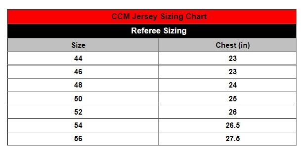 CCM REFEREE JERSEY WITH SNAP PRO150 -Sportwheels Outlet Store ccm ref jersey sizing