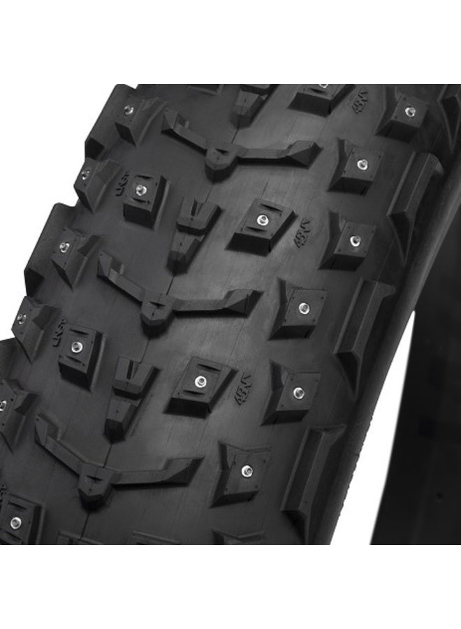 45NRTH Dillinger 5 Tire - 26 x 4.6, Tubeless, Folding, Tan, 60tpi, 258 Carbide Steel Studs