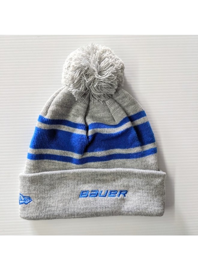 BAUER NEW ERA TEAM TOQUE  ROYAL POM POM