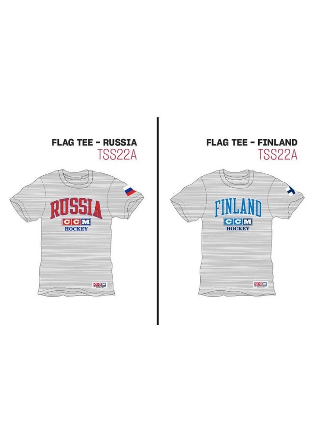 CCM FLAG TEE ADULT TEAM