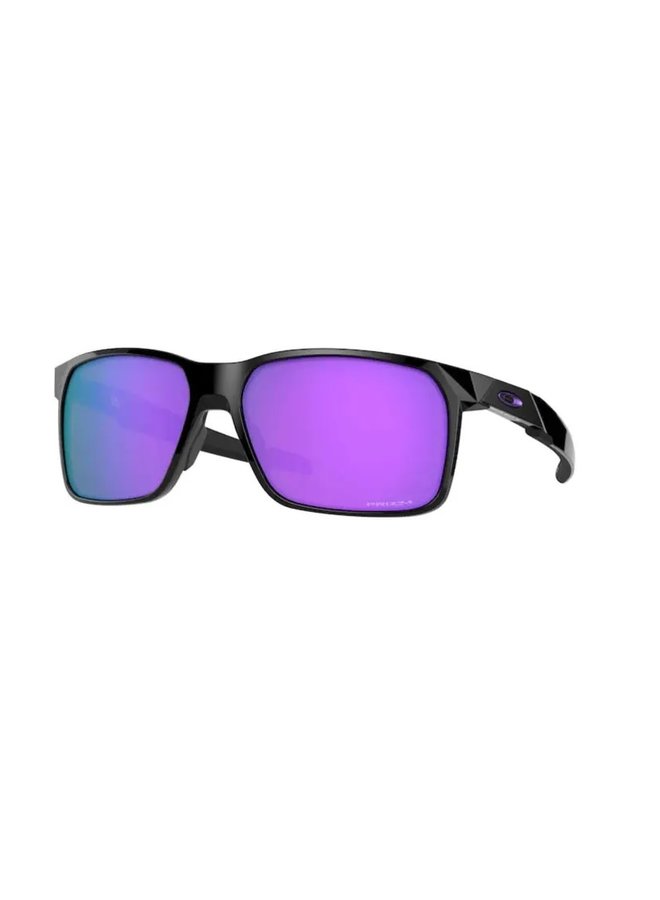 Oakley Portal X Sunglasses Polished Black Frame Prizm Violet