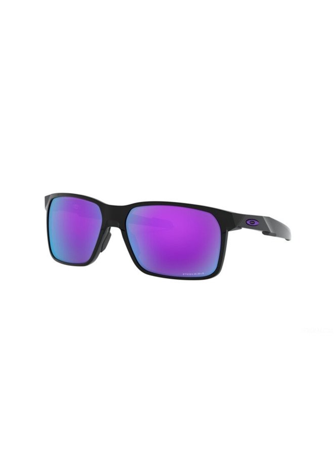 Oakley Portal X Sunglasses Polished Black Frame Prizm Violet