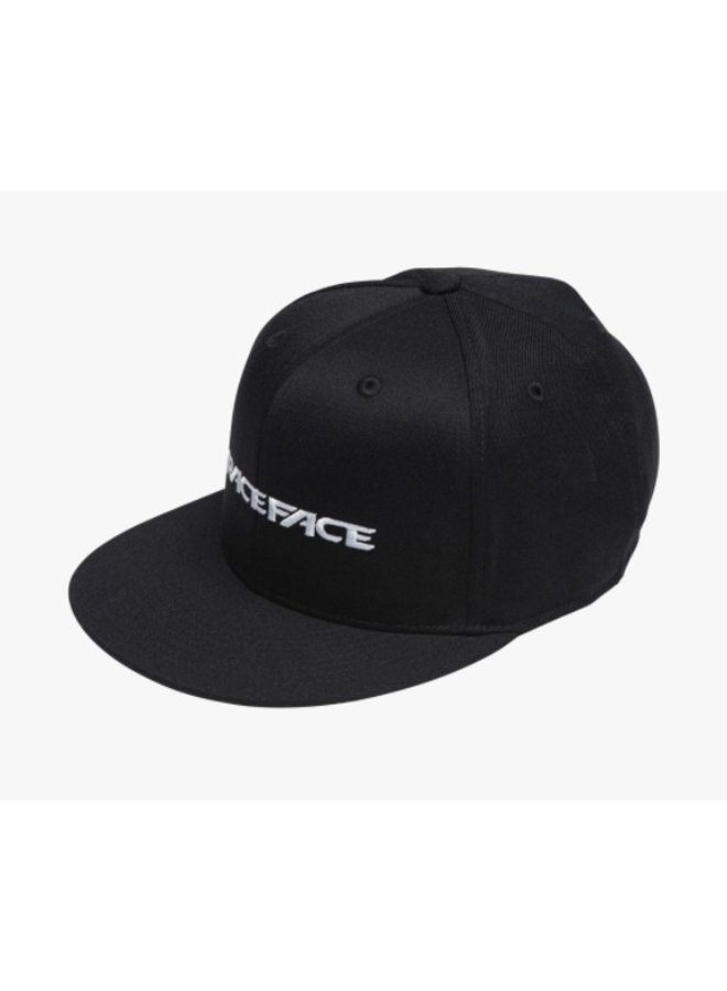 RaceFace Classic Logo Fitted Hat-Black-S/M