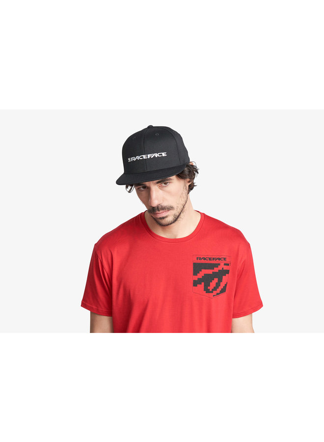 RaceFace Classic Logo Fitted Hat-Black-S/M