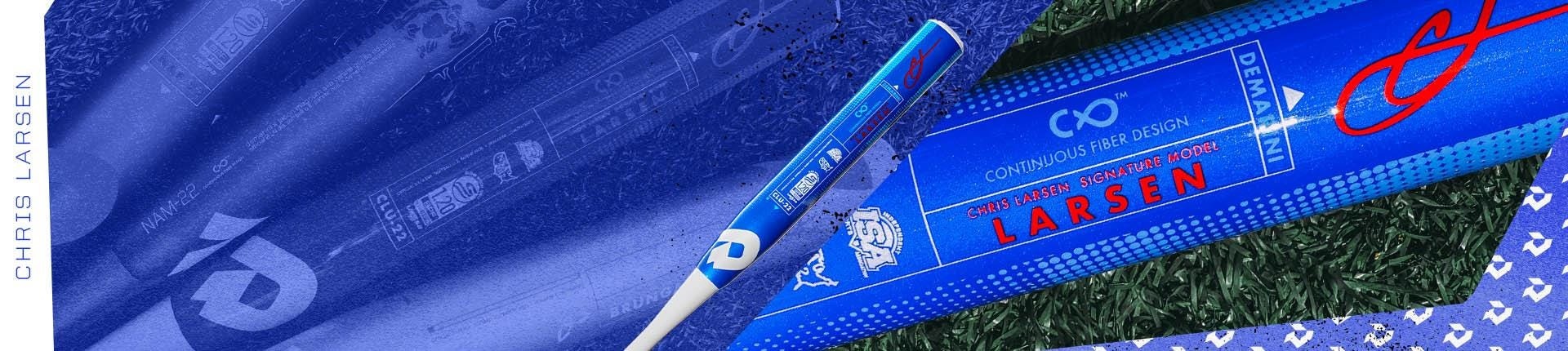 2022 DEMARINI CHRIS LARSEN SIGNATURE 12" SOFTBALL BAT -Sports Equipment Shop 2022 demarini larson banner