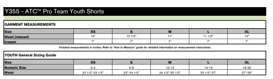 NS GENERALS DRYFIT SHORTS YOUTH 4 NS GENERALS DRYFIT SHORTS YOUTH -Sportwheels Outlet Store atc shorts yth sizing