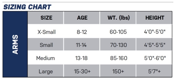 TRUE ZEROLYTE LACROSSE ARM GUARD 10 TRUE ZEROLYTE LACROSSE ARM GUARD -Sportwheels Outlet Store true zerolyte ep sizing
