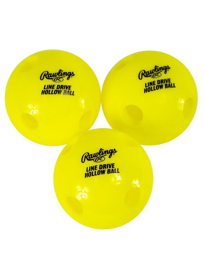 RAWLINGS LINE DRIVE HOLLOW BALL 3 PACK