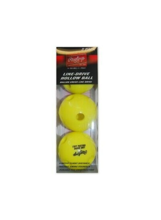 RAWLINGS LINE DRIVE HOLLOW BALL 3 PACK