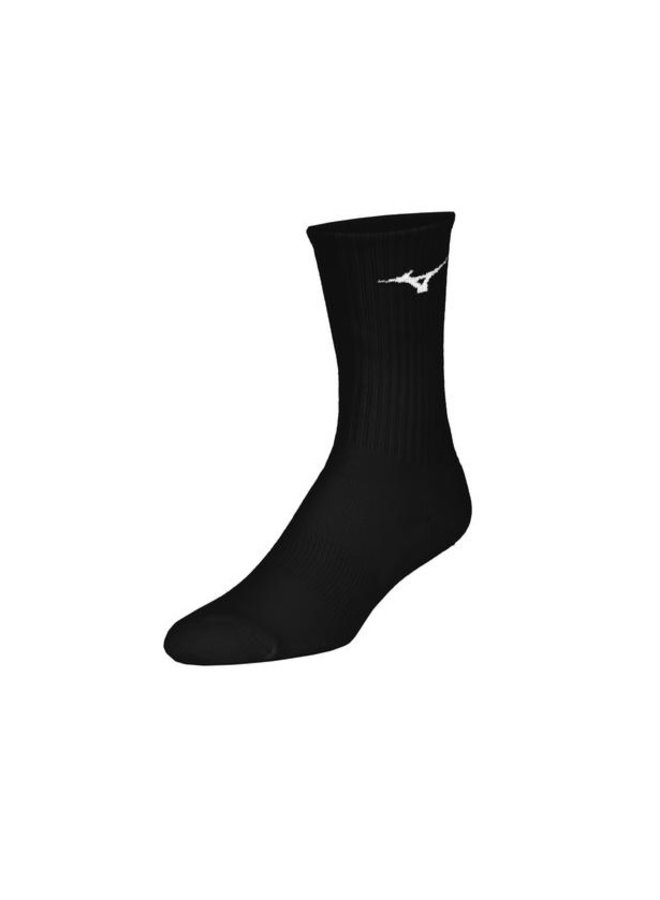 MIZUNO VITAL CREW SOCK 3-PACK BLACK LARGE