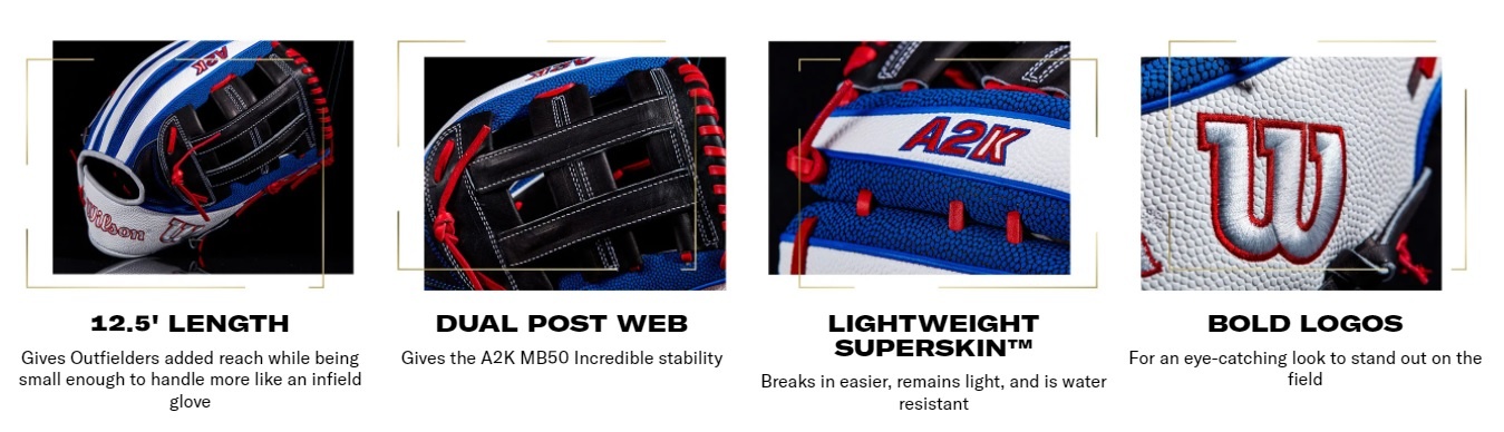 2022 WILSON A2K MOOKIE BETTS GM 12.5" BLUE/WHITE/BLACK RHT 18 2022 WILSON A2K MOOKIE BETTS GM 12.5" BLUE/WHITE/BLACK RHT -Deals Demarini Store mookie fbc9533b 2022 9