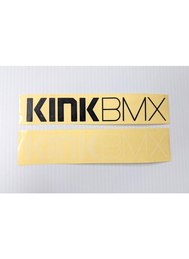 Kink stickers "banner" logo - 2 pk - 7"