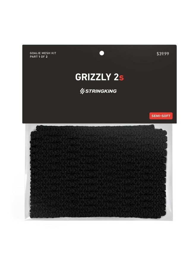 Stringking Grizzly 2 - Grizzly 2s, Semi Soft, Black