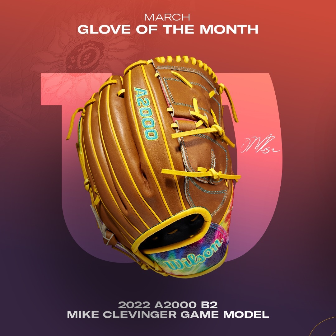 Wilson Mike Clevinger Game Model A2000 B2 12" Baseball Glove - March 2022 11 Wilson Mike Clevinger Game Model A2000 B2 12" Baseball Glove - March 2022 -Sports Equipment Shop clevinger march 1a