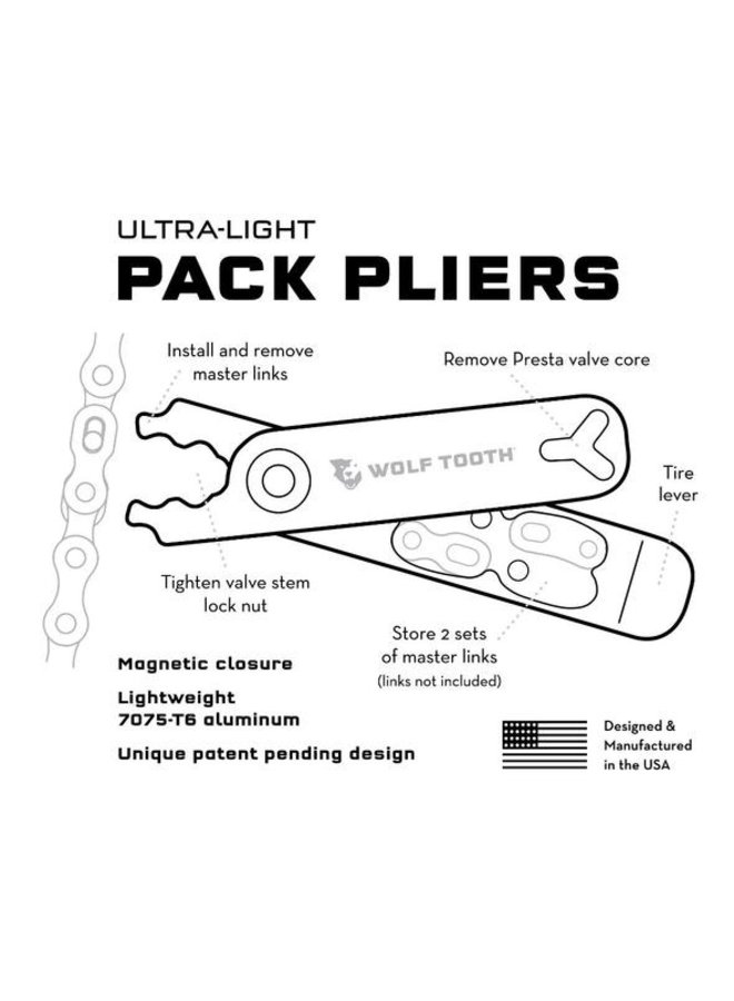 Wolf Tooth Components, Pack Pliers, Multi-Tools, Number of Tools: 5