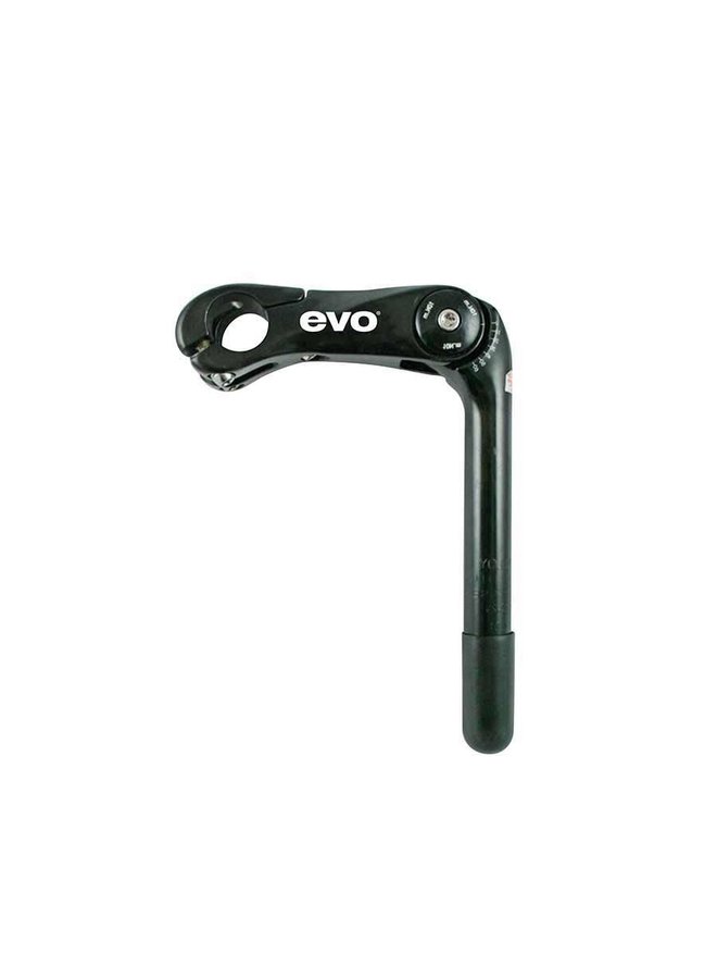 EVO, E-Force Adjust DLX, 22.2mm, For 25.4mm Handlebars, Black, 100mm