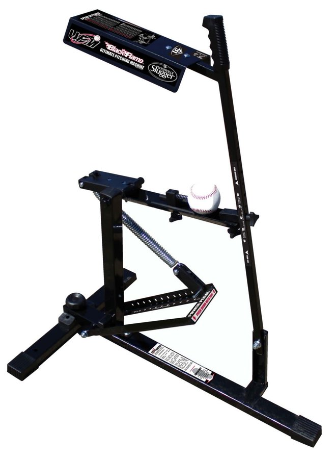 LOUISVILLE SLUGGER UPM 50 PITCHING MACHINE Black flame