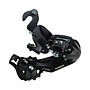 Shimano, Tourney RD-TY300, Rear Derailleur, Speed: 6/7, Cage: Long, Black, With BMX/Track style dropout adapter