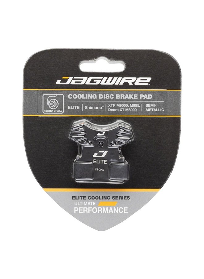 Jagwire, Elite, Disc Brake Pads, Shape: Shimano G-Type/F-Type/J-Type, Semi-Metallic, Pair