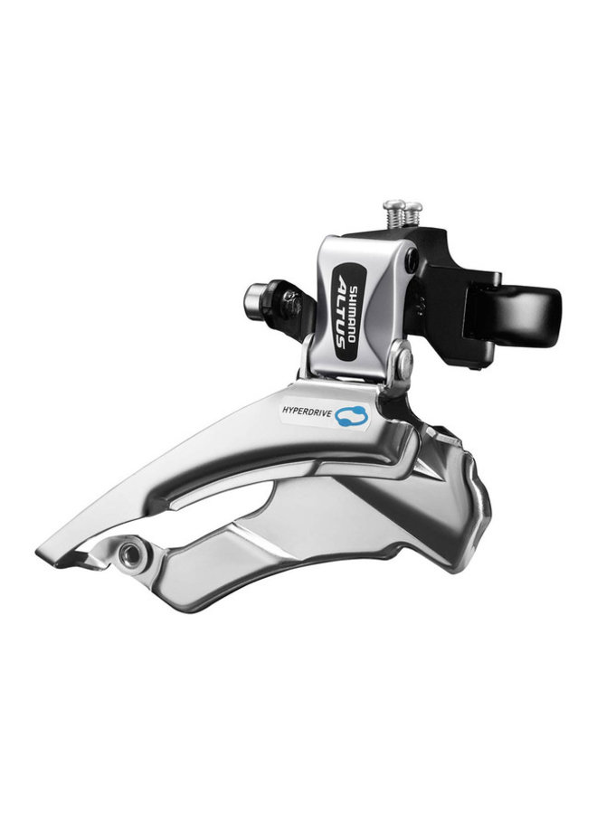 SHIMANO FRONT DERAILLEUR, FD-M313, ALTUS, DOWN-SWING,DUAL-PULL FOR REAR 7/8-SPD, BAND TYPE 34.9M(W/31.8 & 28.6MM ADAPTER), FOR 42/48T, CS-ANGLE:63-66