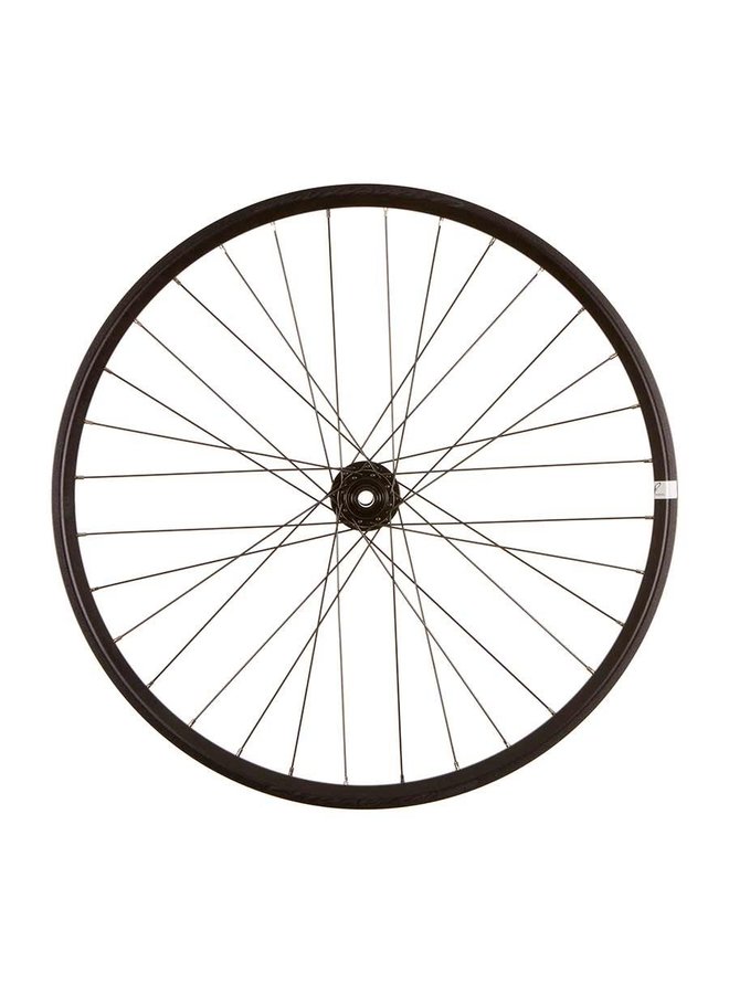 Wheel Shp, Frnt 27.5" Wheel, 32H Black Ally Duble Wall Fratelli FX25 Disc/ Black Nvatec D881 15x100 r 20x110mm TA Six Blt Disc Hub, DT Black Stainless Spkes