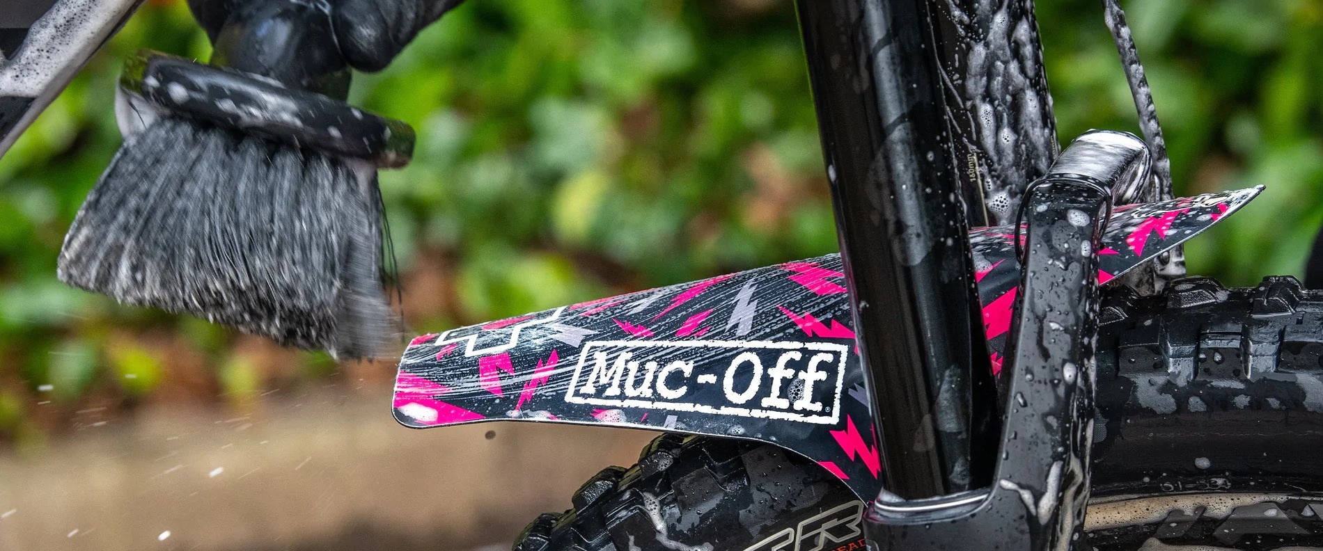 Muc-Off, Ride Guard, Front Fender, Pink/Grey BOLT -Sports Equipment Shop muc off ride guard bolt 2