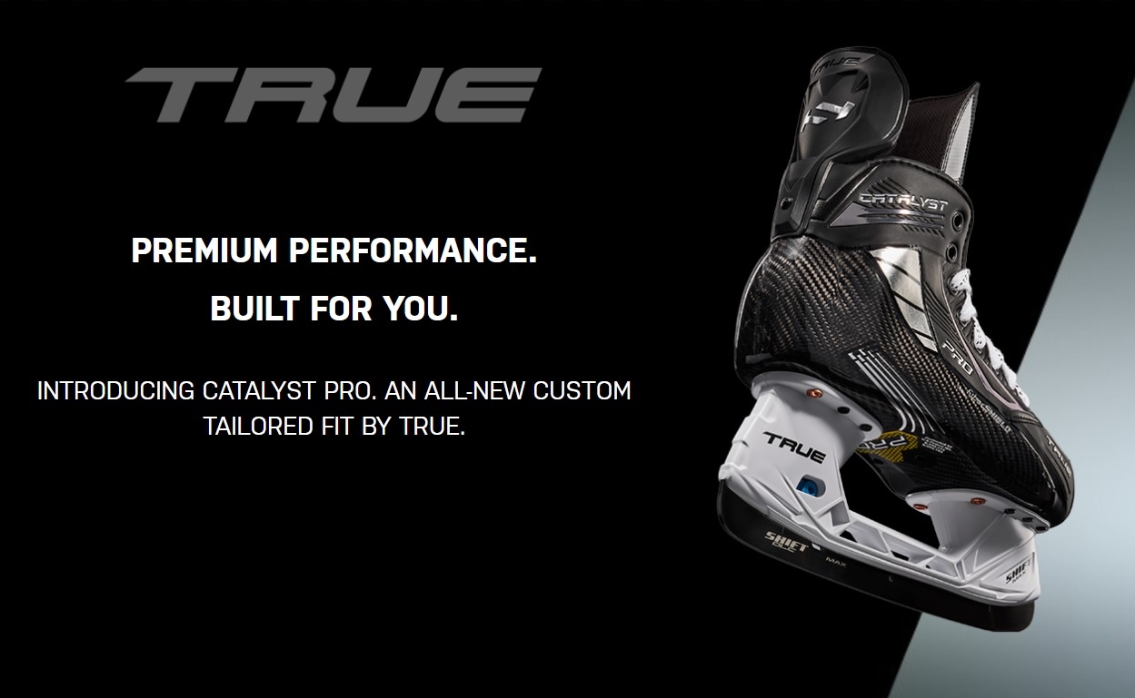 TRUE SK CUSTOM CATALYST PRO PLAYER SKATE WITH DLC STEEL 14 TRUE SK CUSTOM CATALYST PRO PLAYER SKATE WITH DLC STEEL -Sports Equipment Shop cat pro 2