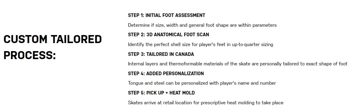 TRUE SK CUSTOM CATALYST PRO PLAYER SKATE WITH DLC STEEL 18 TRUE SK CUSTOM CATALYST PRO PLAYER SKATE WITH DLC STEEL -Sports Equipment Shop cat pro 6