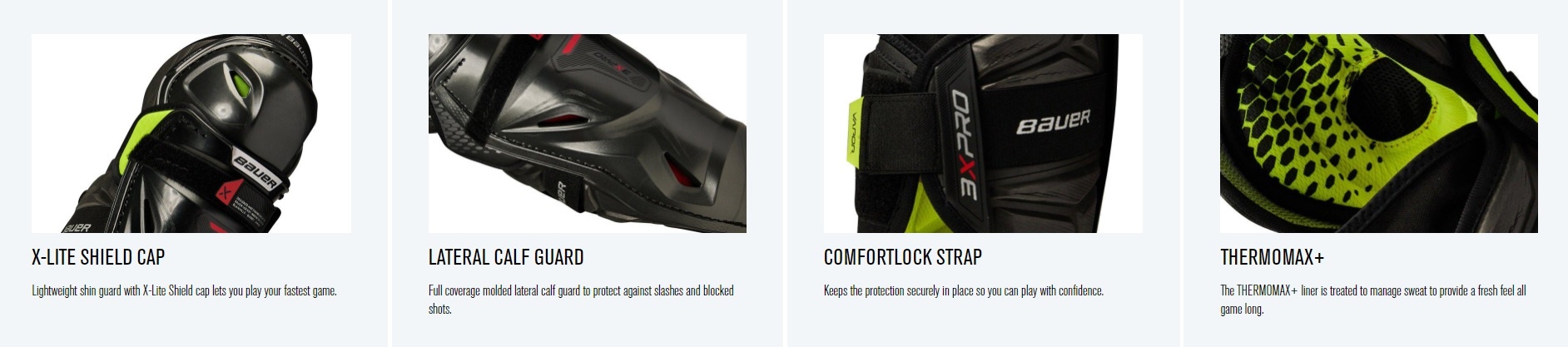 2022 BAUER SG VAPOR 3X PRO SHIN PAD JR -Sports Equipment Shop 3x pro jr banner