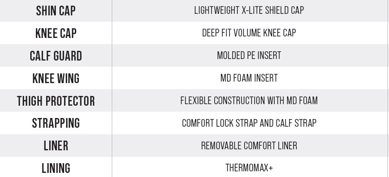 2022 BAUER SG VAPOR X-LTX PRO + SHIN PAD JR -Sports Equipment Shop jr int specs
