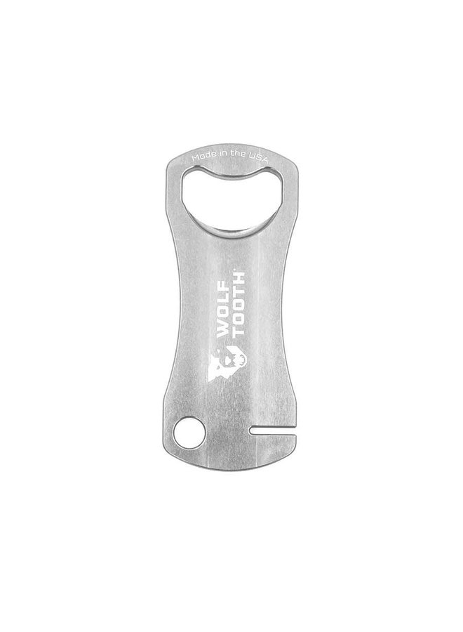 Wolf Tooth Components, Bottle Opener with Rotor Truing Tool, Silver