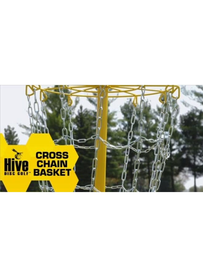 MVP HIVE CROSS CHAINS DISC GOLF PRACTICE BASKET Sportwheels Sports