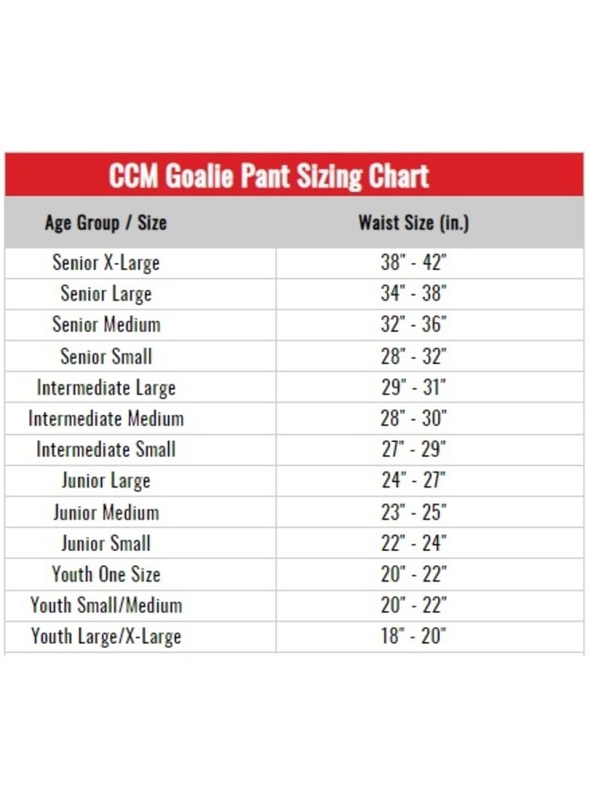 2021 CCM GHP 1.5 JR GOAL PANT