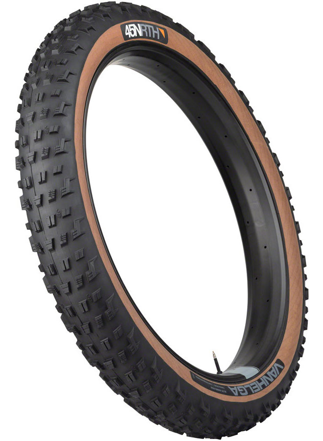 45NRTH Vanhelga Tire - 27.5 x 4 Tubeless Folding Black/Tan 60tpi