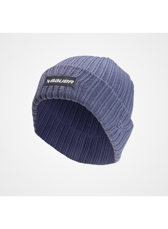 BAUER NE RIBBED TOQUE WITH PATCH