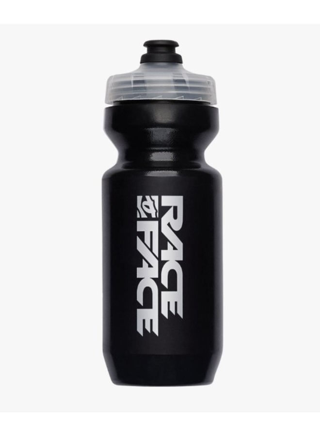 Race Face Classic Logo Water Bottle-Black-OS