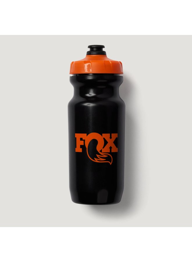Fox Logo Water Bottle-Black-OS