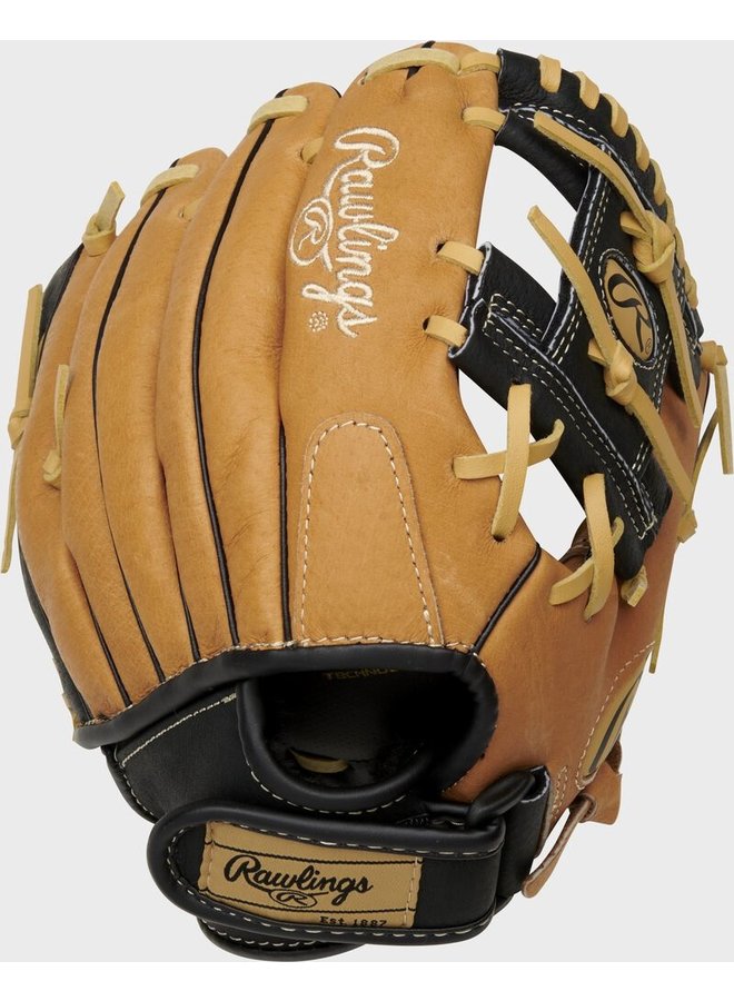 RAWLINGS SURE CATCH BASEBALL GLOVE 10" TAN/BLACK RHT