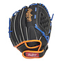RAWLINGS SURE CATCH BASEBALL GLOVE 10" BLACK/BLUE/ORANGE RHT