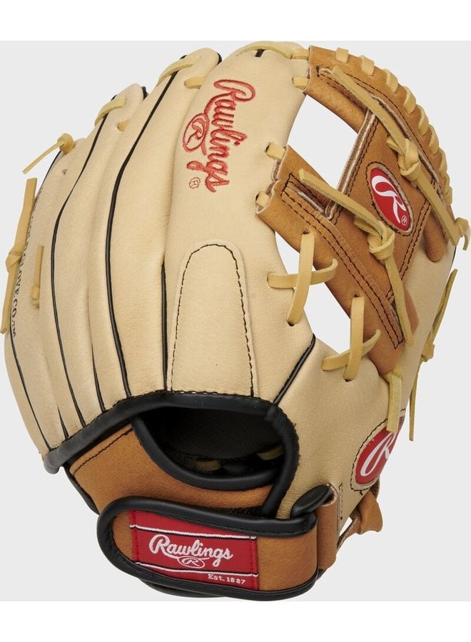 RAWLINGS SURE CATCH BASEBALL GLOVE 10.5" NATURAL/TAN RHT