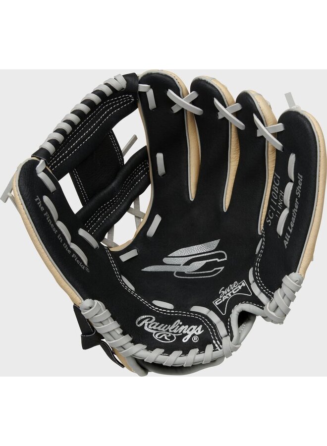 RAWLINGS SURE CATCH BASEBALL GLOVE 11" NATURAL/BLACK RHT