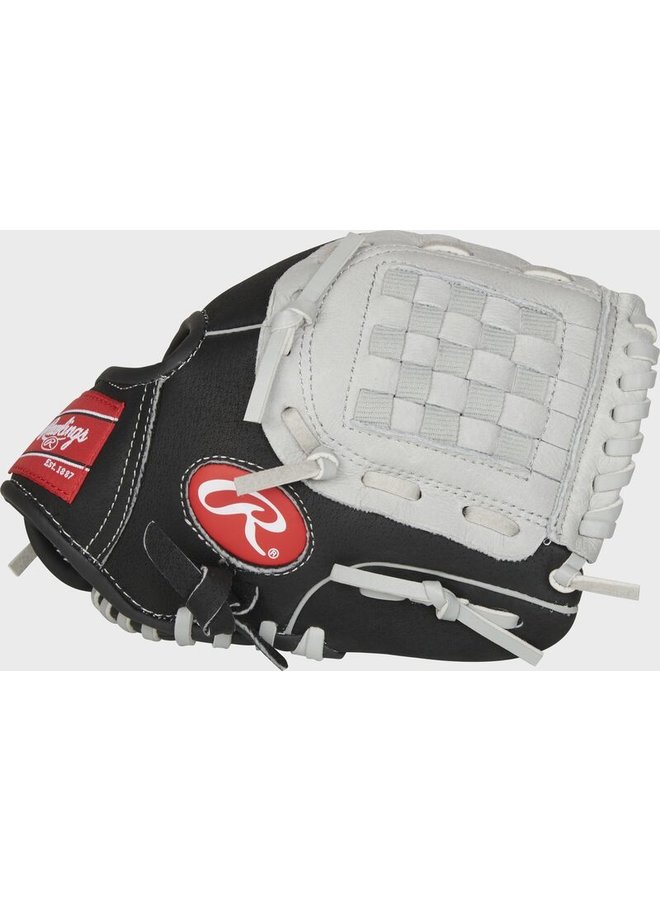 RAWLINGS SURE CATCH GLOVE 9.5" BLACK/GREY