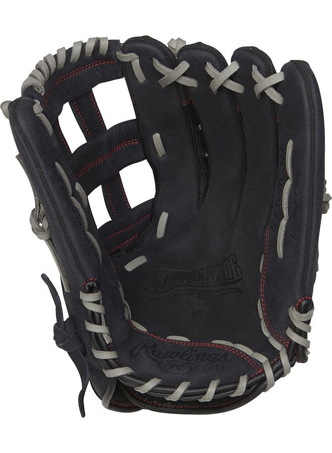 Rawlings Renegade Softball glove 13" R130 RHT Black H-Web