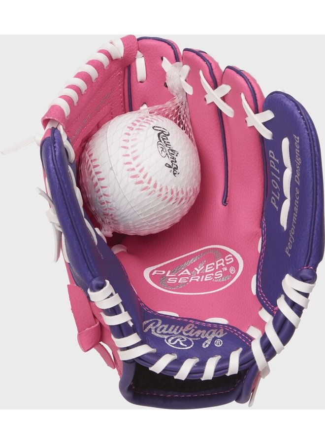 Rawlings Player's Series 9" P/IF, Conv/Bskt Pink/Purple Ball Combo-RHT