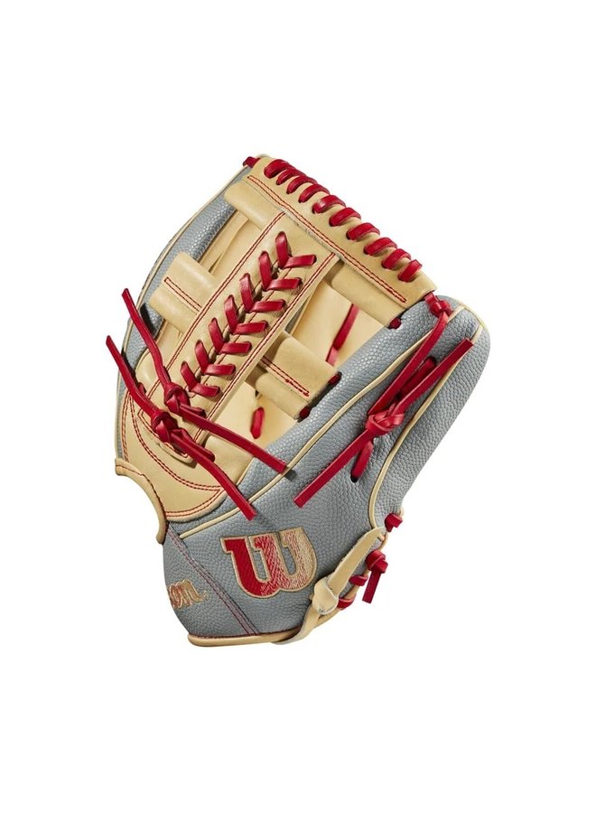 2023 WILSON A2000 SUPERSKIN 1785 (IF) BLONDE-GREY SS-RED 11.75"