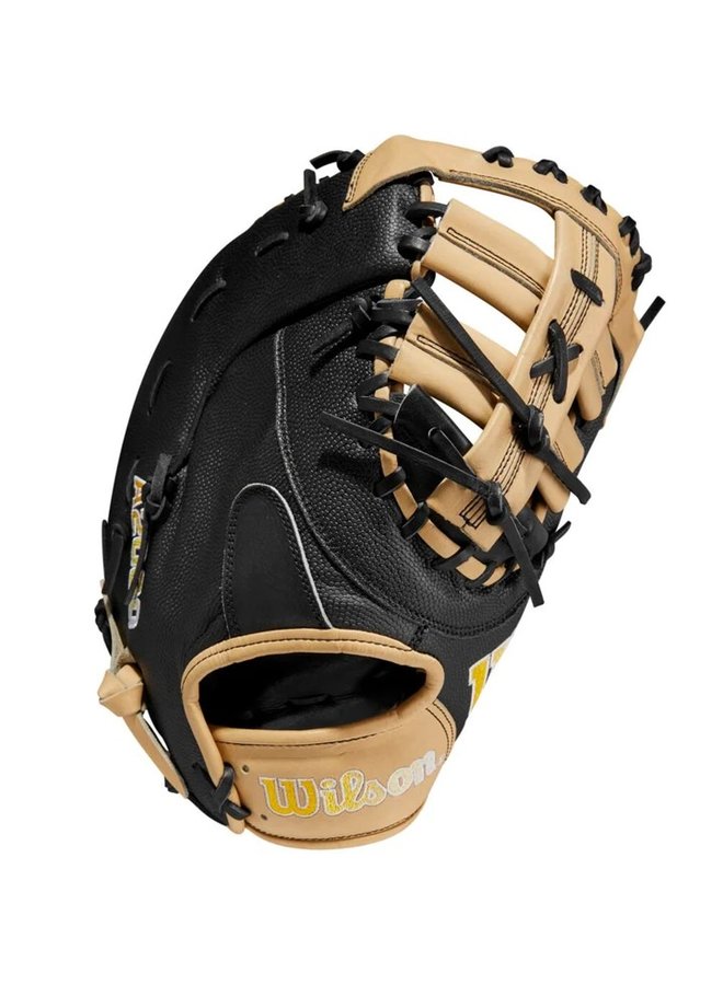 2023 WILSON A2000 SUPERSKIN FB 1679 (1B) BLACK-BLACK SS-BLONDE 12.5 - Sportwheels  Sports Excellence