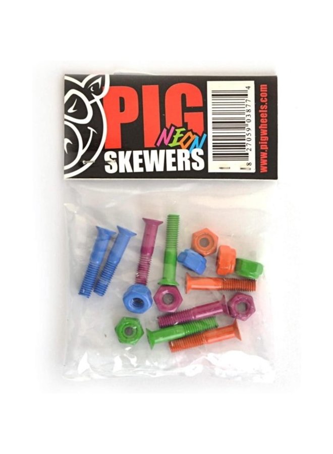 Pig Hardware set - 1" Phillips - Neon